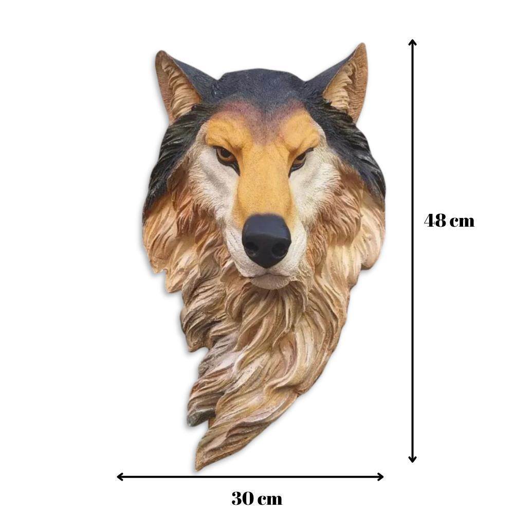 Kurt Figürlü El Yapımı Dekoratif Duvar Aksesuarı