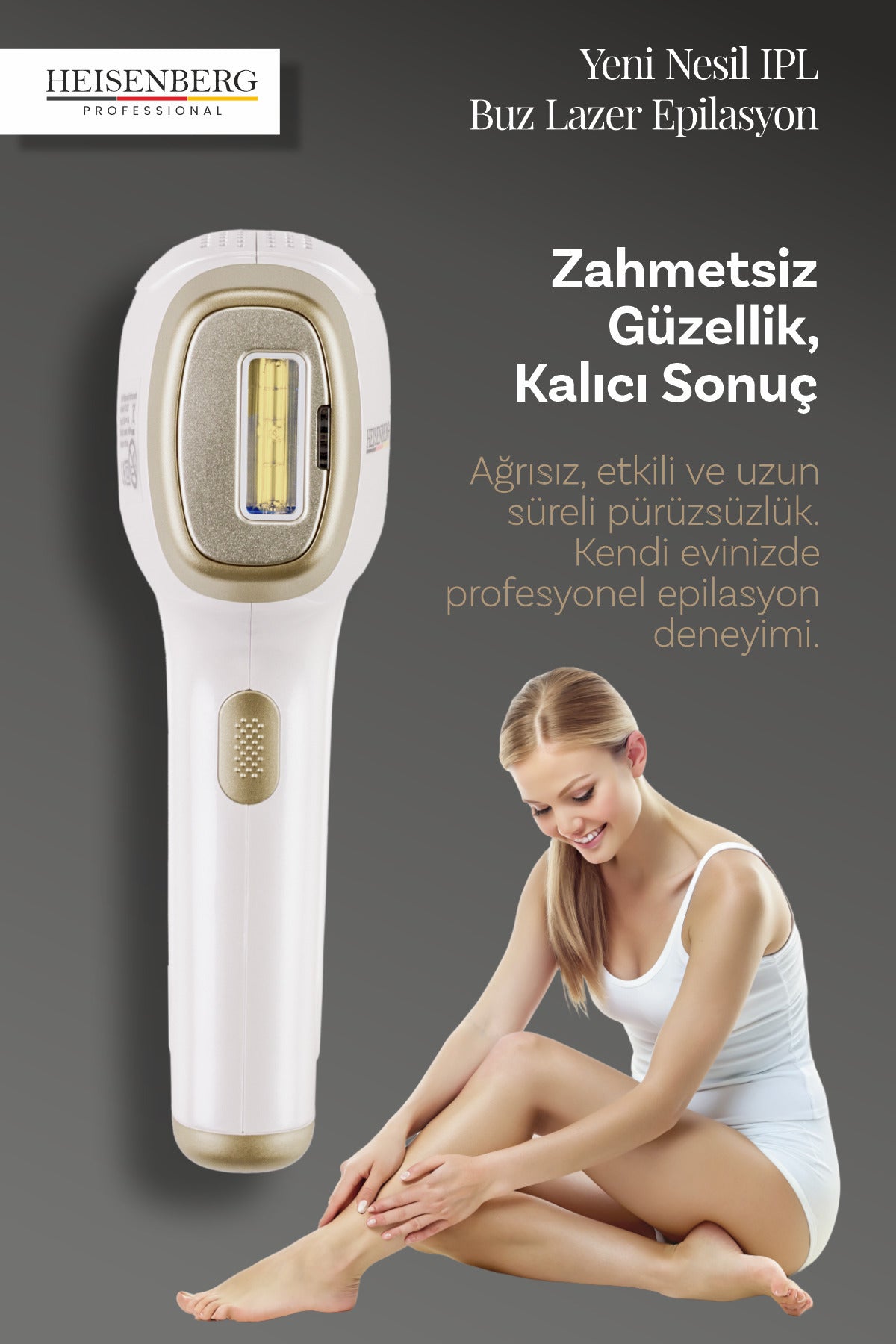 HEISENBERG IPL Buz Lazer Epilasyon Cihazı | Yüz & Vücut Lazer Epilasyon