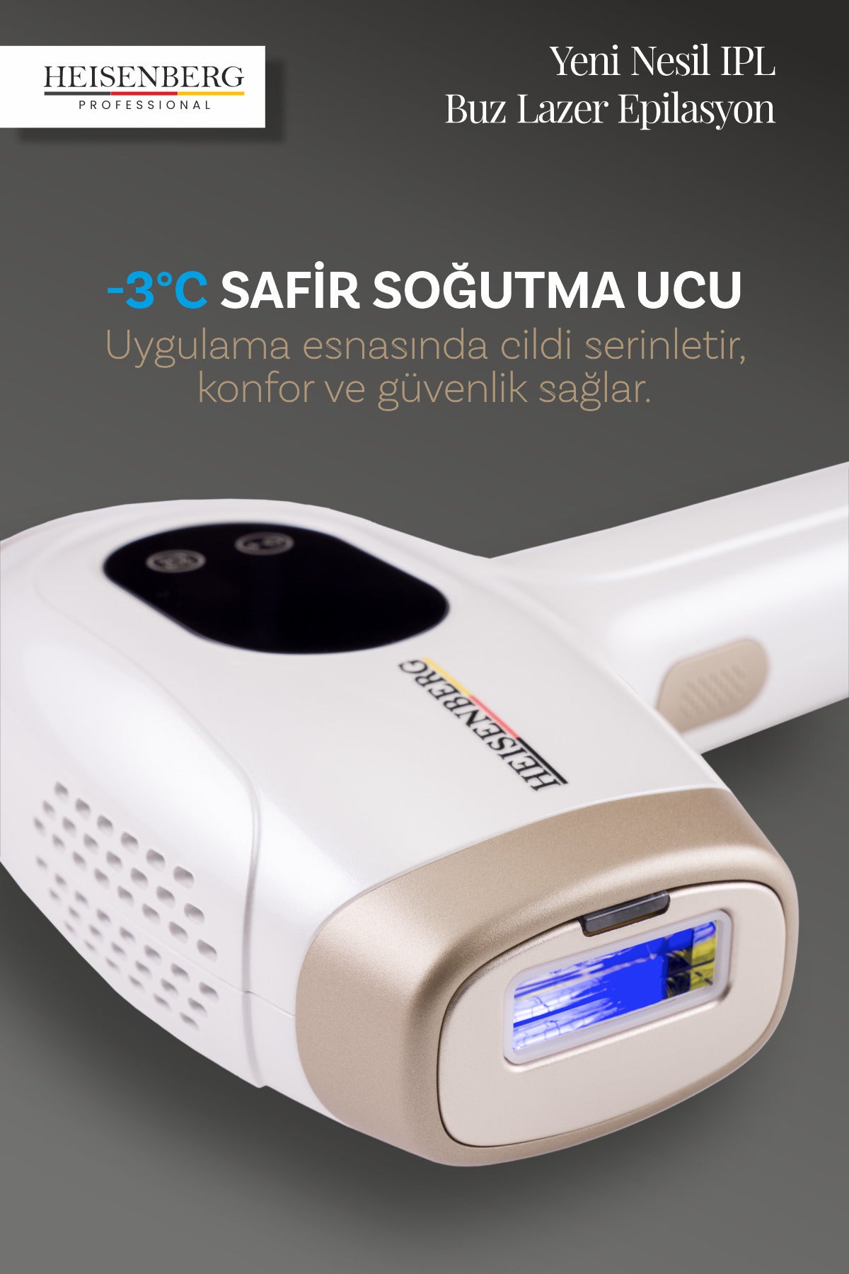 HEISENBERG IPL Buz Lazer Epilasyon Cihazı | Yüz & Vücut Lazer Epilasyon