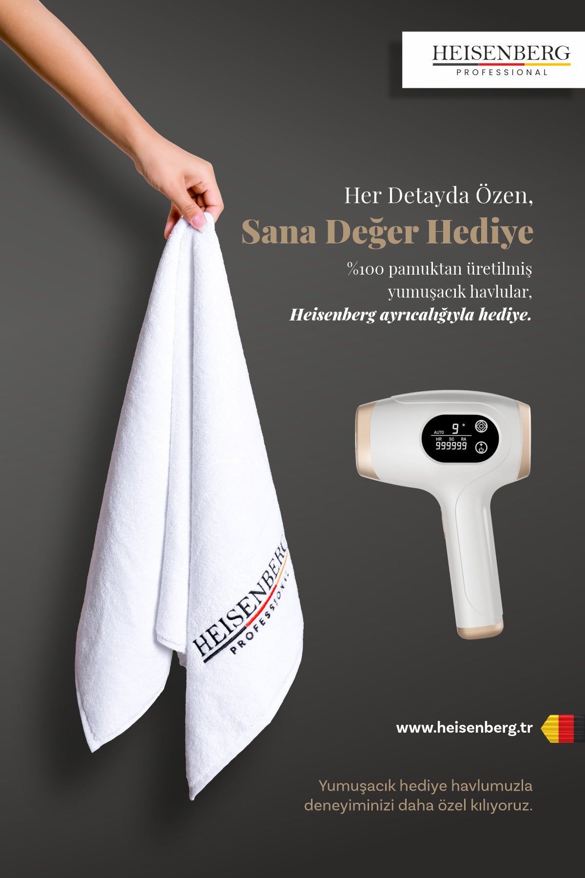 HEISENBERG IPL Buz Lazer Epilasyon Cihazı | Yüz & Vücut Lazer Epilasyon