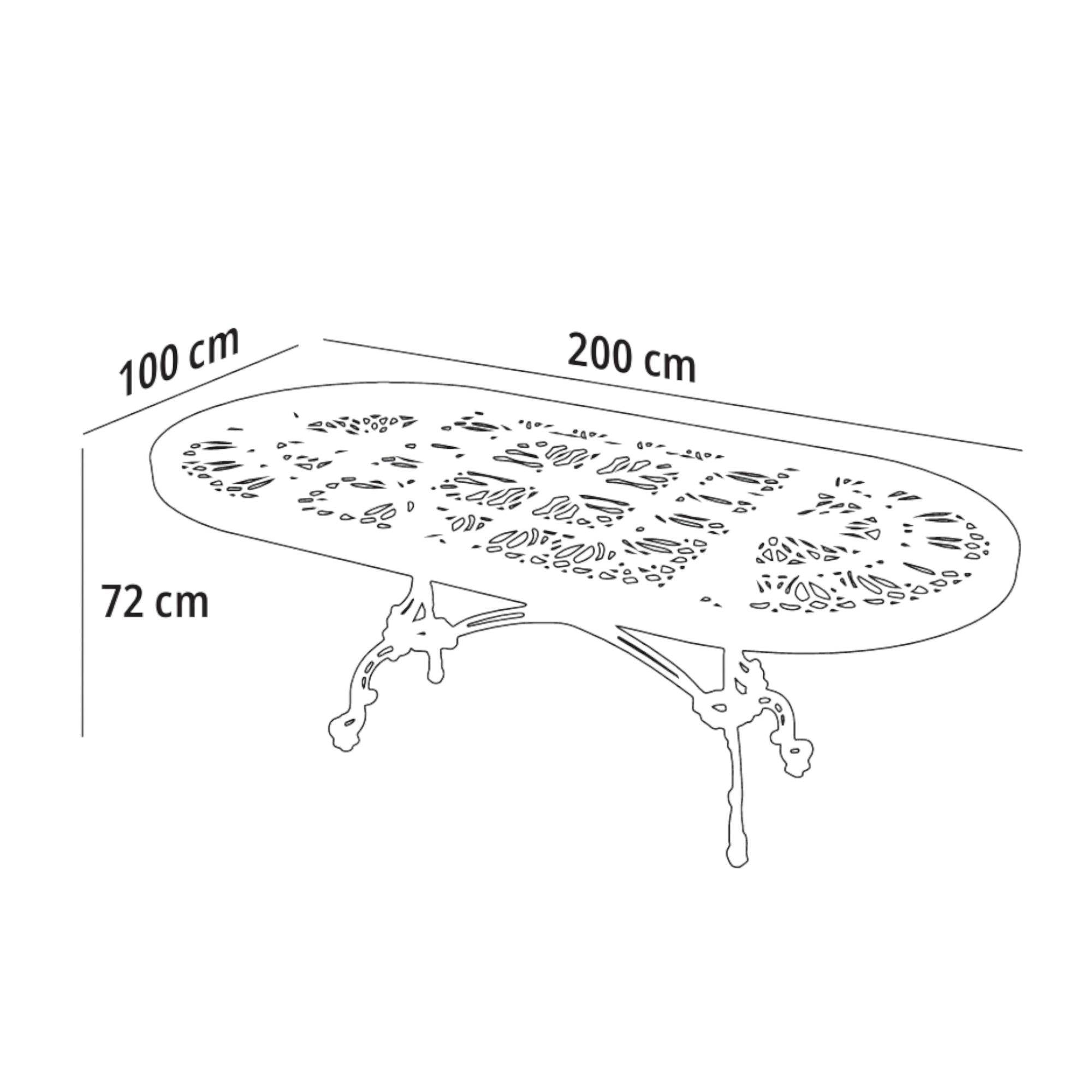 Line 8 Kişilik Döküm Bahçe Masa Takımı | Rehome