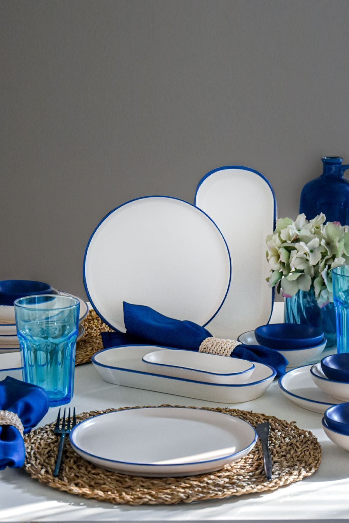 Line Blue Kahvaltı Takımı 18 Parça 6 Kişilik 20004