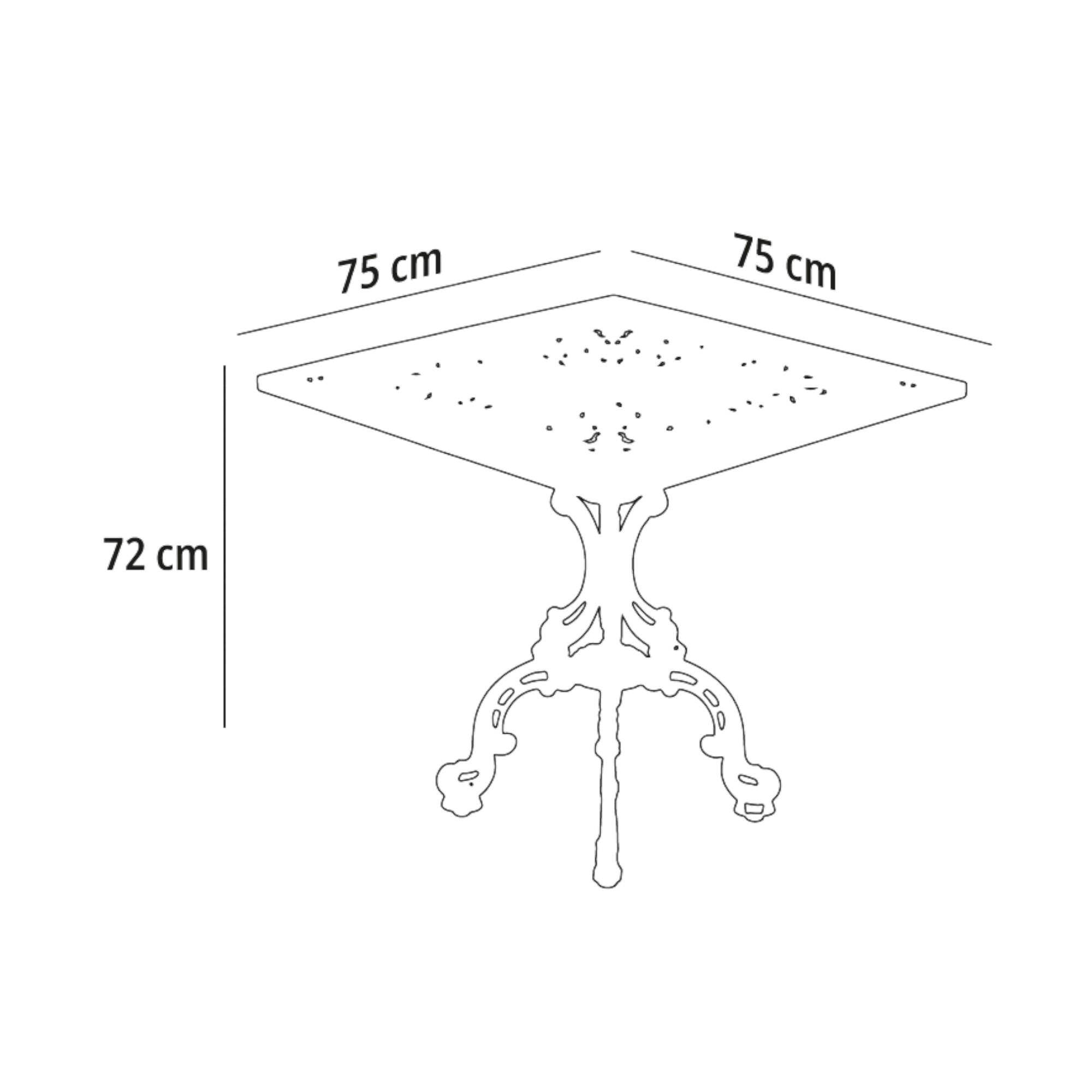 Line Turkuaz Kare Masa Takımı | Rehome Bahçe Döküm Mobilya
