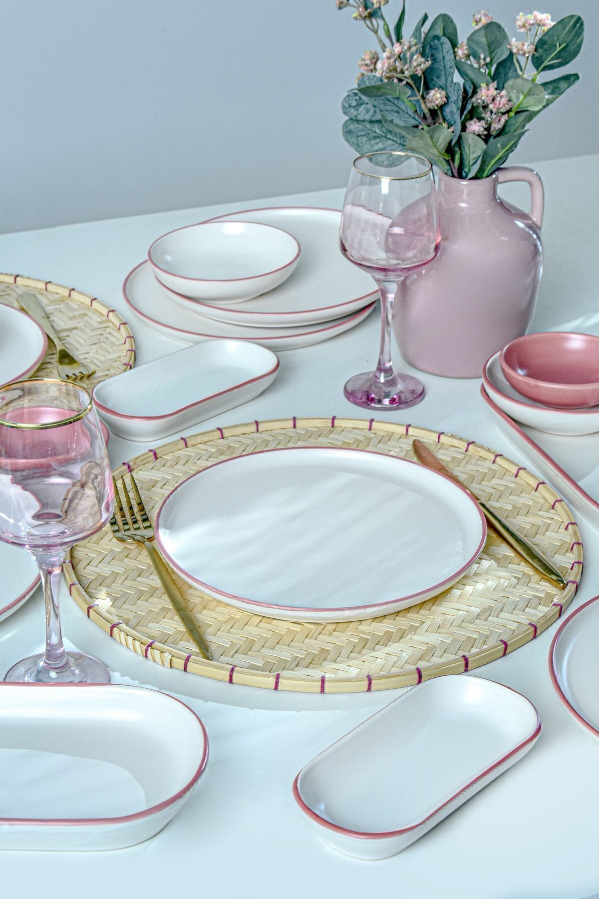 Line Pink Kahvaltı Takımı 18 Parça 6 Kişilik 20000