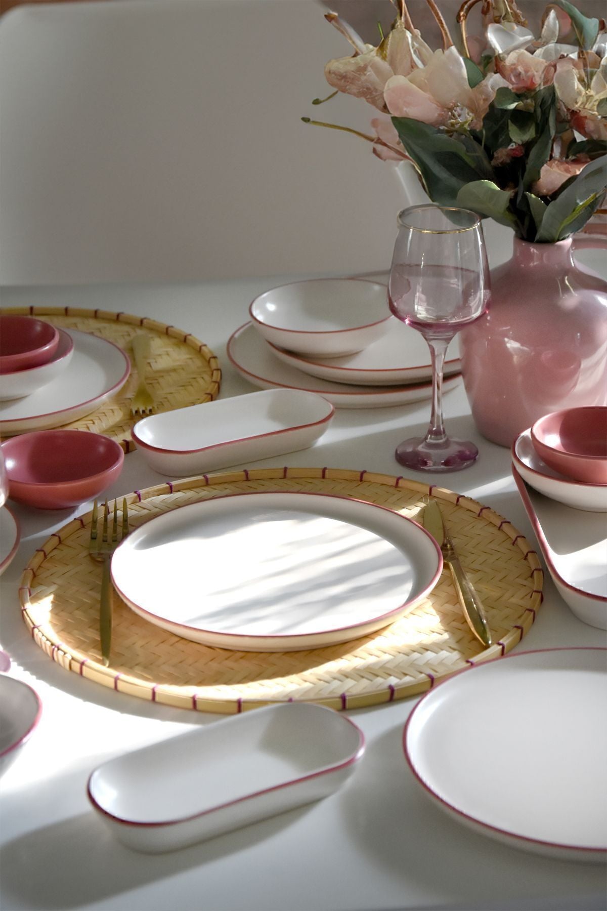 Line Pink Kahvaltı Takımı 18 Parça 6 Kişilik 20000