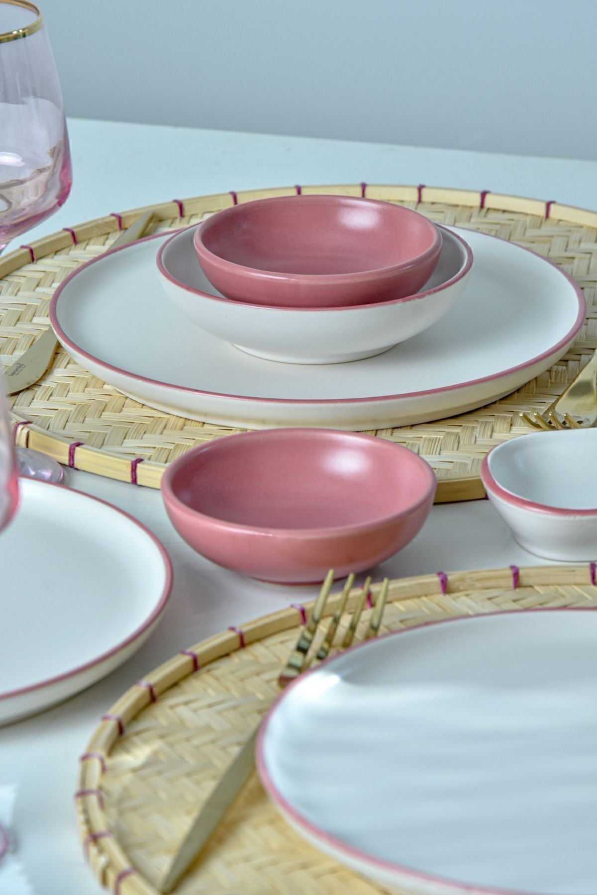 Line Pink Kahvaltı Takımı 18 Parça 6 Kişilik 20000