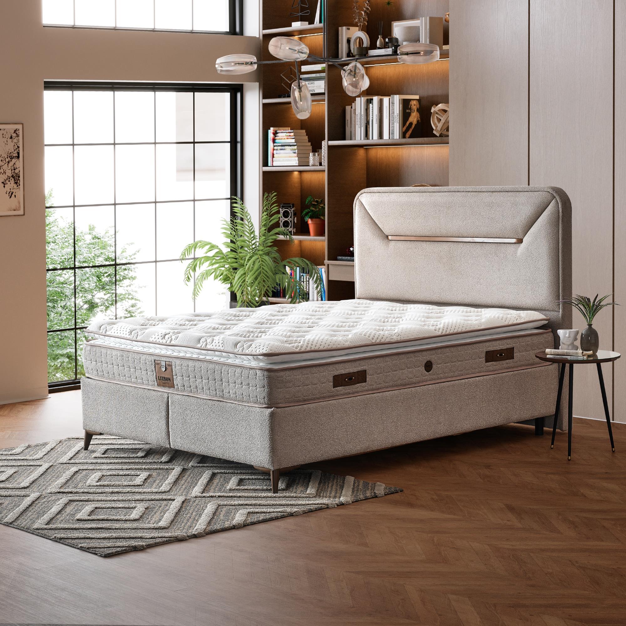 Lisbon Baza Başlık Yatak Seti | Herkül Yay Teknolojili Yatak Takımı