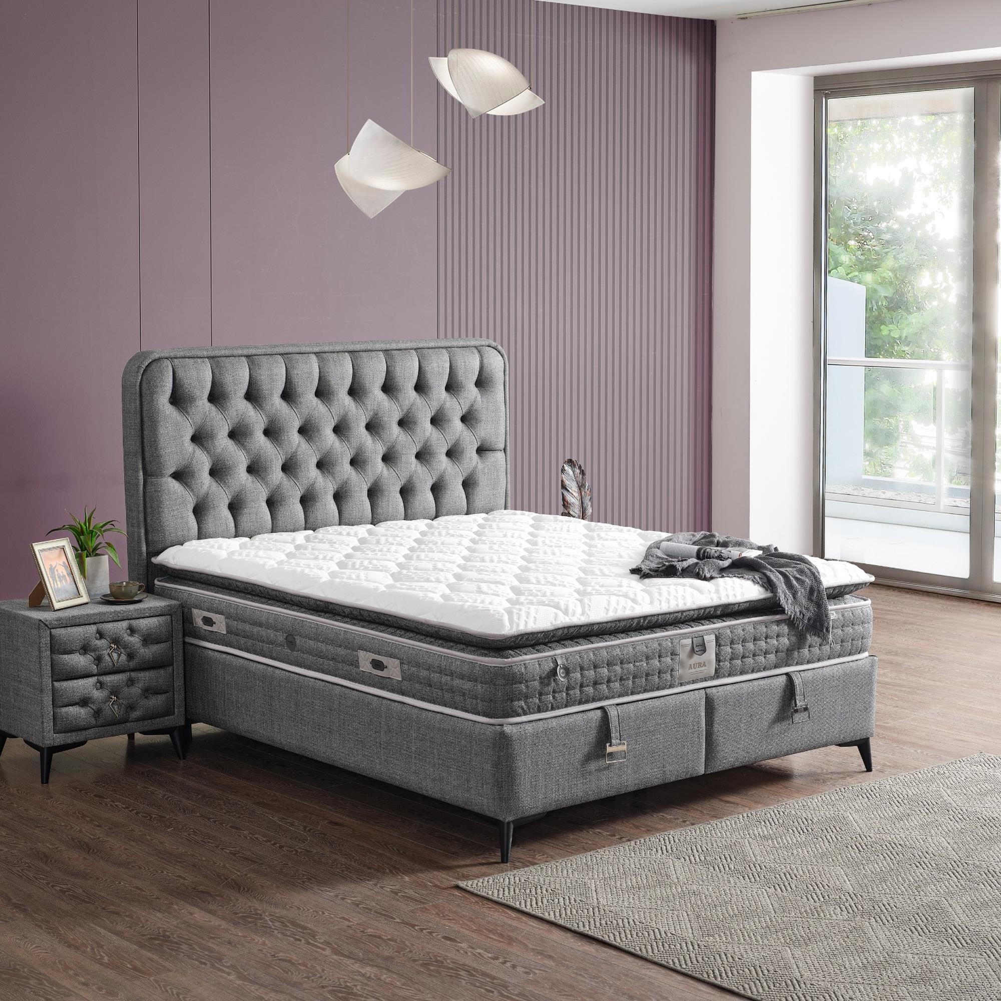 Loft Baza Başlık Yatak Seti | Herkül Yay Teknolojili Yatak Takımı