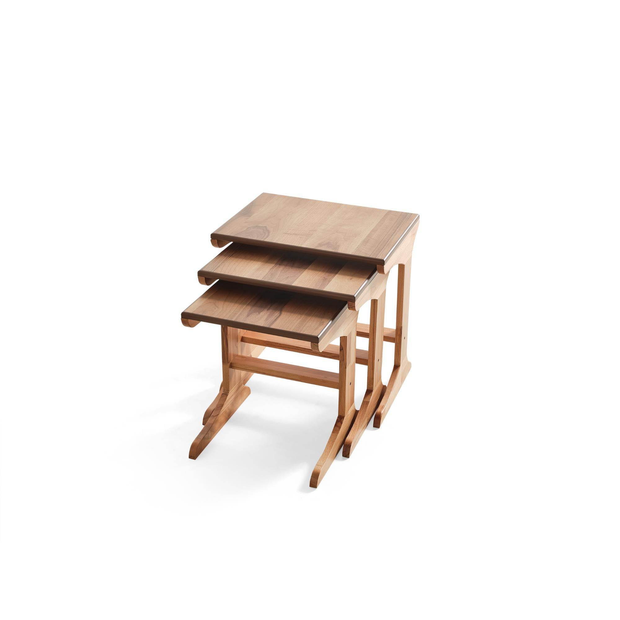 Lost Üçlü Zigon Sehpa |Ceviz | Kayın Sehpa