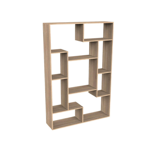 Luna Raflı Kitaplık | Balfa Bölmeli Kitaplık | 120x30x180 cm