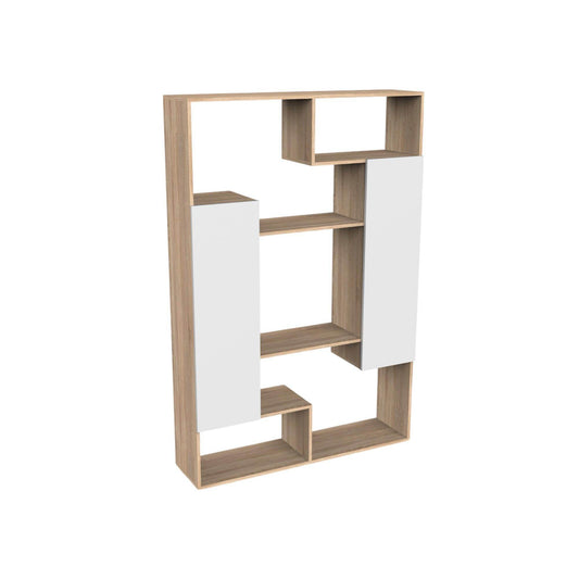 Luna Prime Raflı Kitaplık | Balfa Bölmeli Kitaplık | 120x30x180 cm