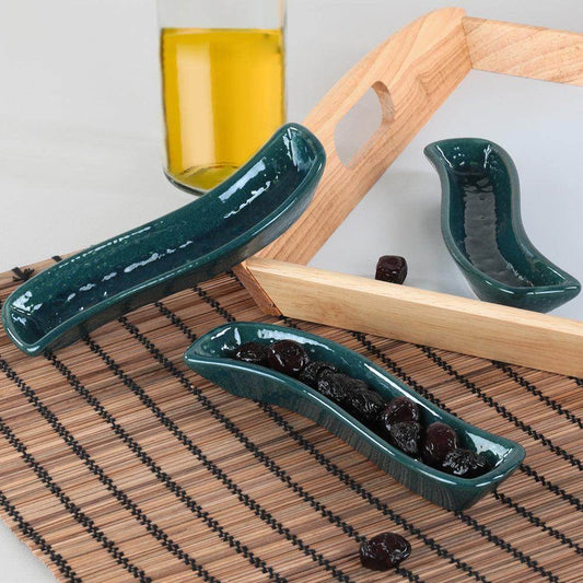 Luster Yeşil İvory Zeytinlik 3 Adet 18 Cm