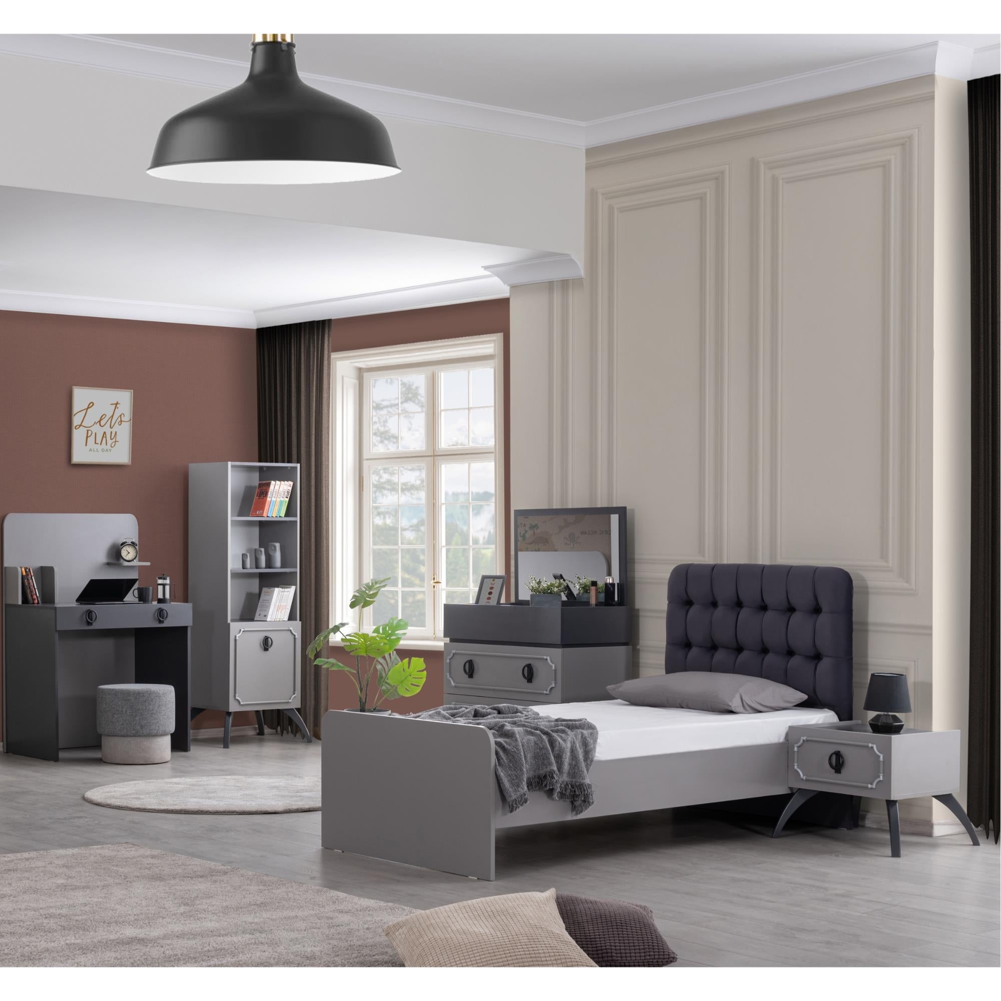 Maison Genç Odası Takımı | Karyola Dolap Çalışma Masası Seti