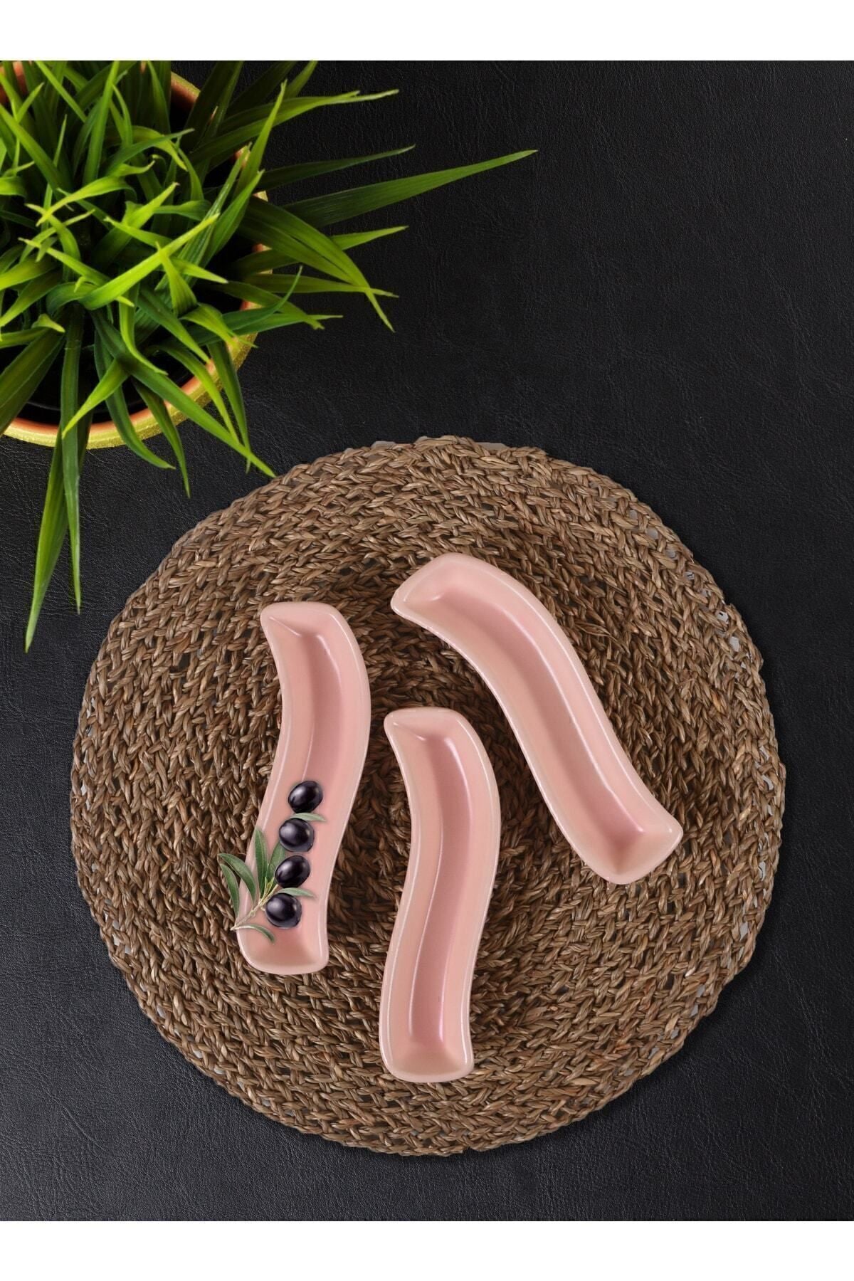 Mat Açık Pembe İvory Zeytinlik 3 Adet
