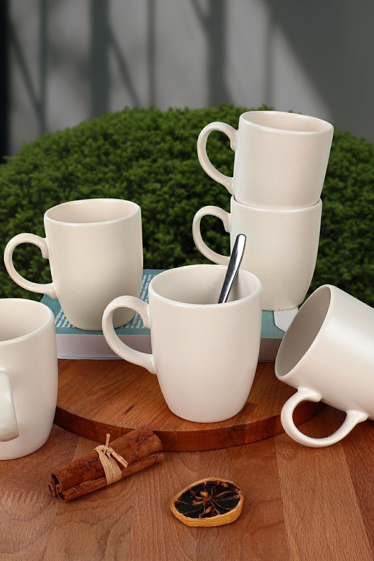 Mat Beyaz Bulut Kupa 9 Cm 6 Adet