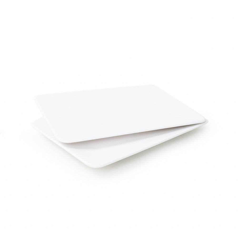 Mat Beyaz Siera Kayık Tabak 31 Cm 2 Adet