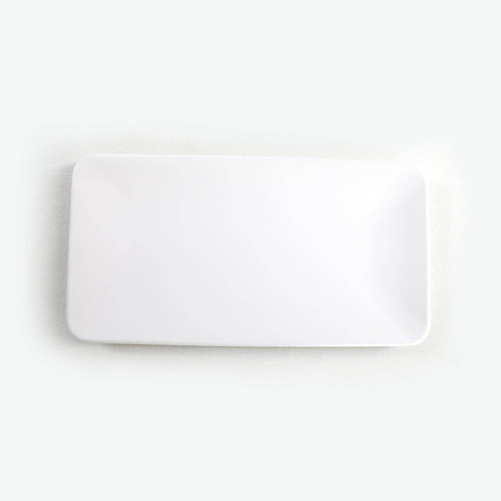 Mat Beyaz Siera Kayık Tabak 33 Cm 2 Adet