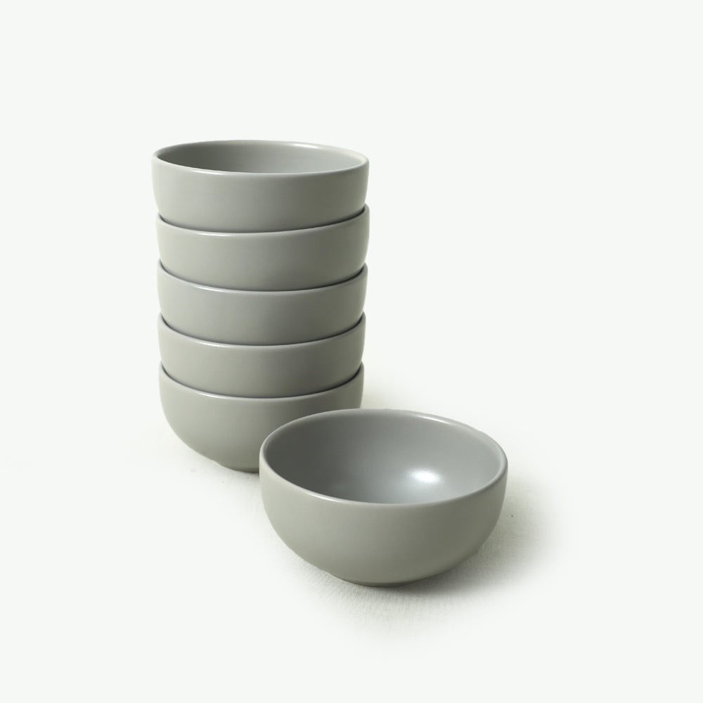 Mat Gri Bulut Kase 12 cm 6 Adet 995