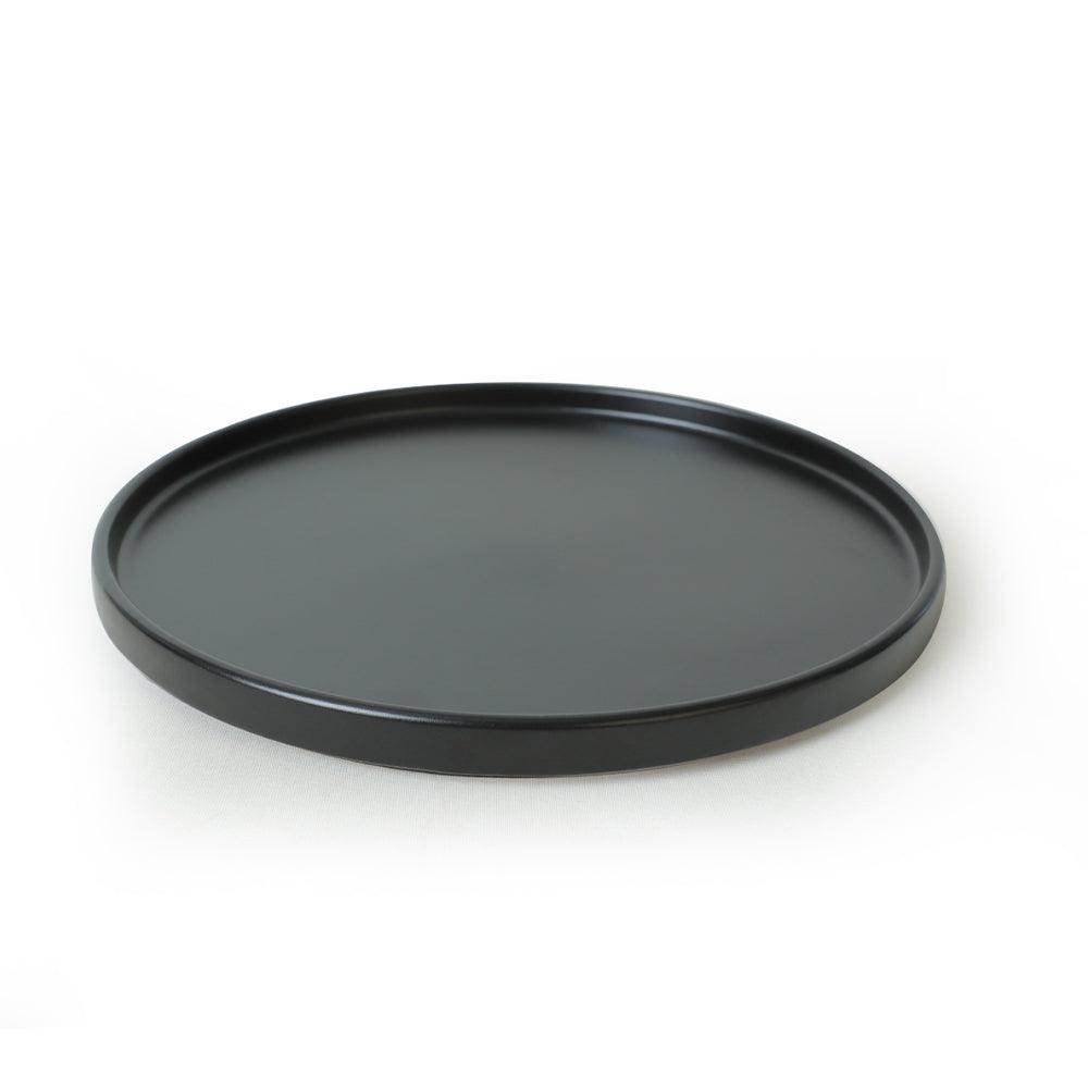 Mat Siyah Stackable Servis Tabağı 27 Cm 6 Adet 956