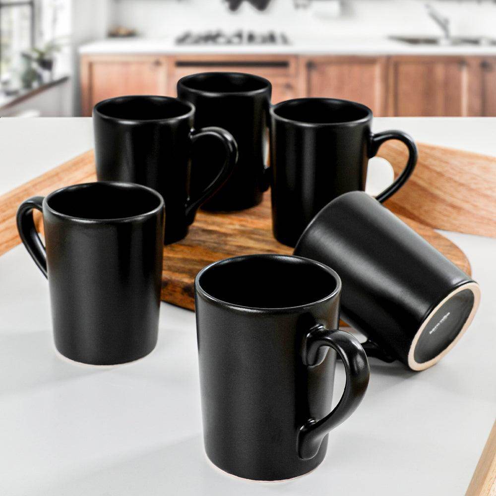 Mat Siyah Zen Kupa 8 Cm 6 Adet