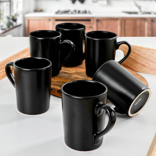 Mat Siyah Zen Kupa 8 Cm 6 Adet