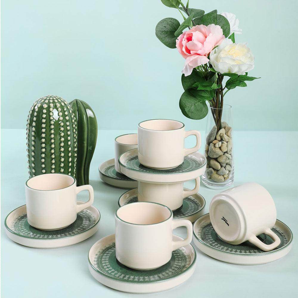 Keraart Maya Stackable Çay Takımı 12 Parça 6 Kişilik - 20789-98