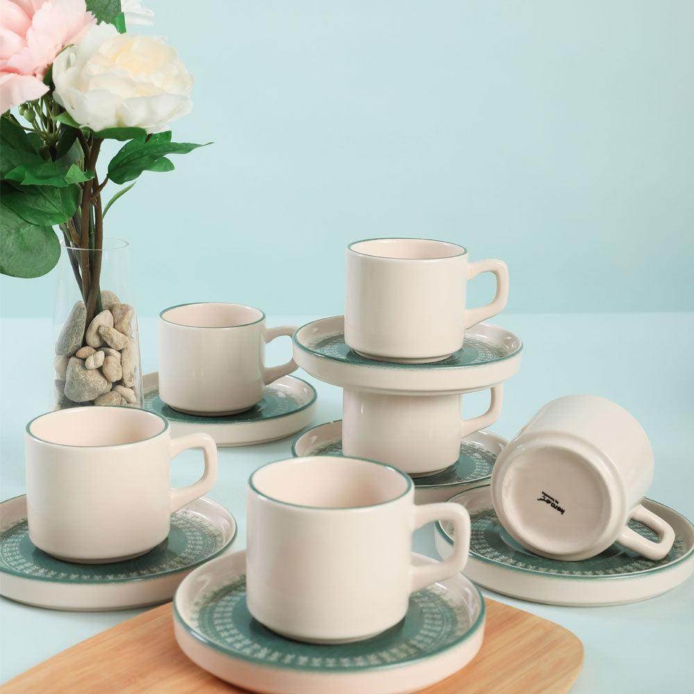 Keraart Maya Stackable Çay Takımı 12 Parça 6 Kişilik - 20789-98