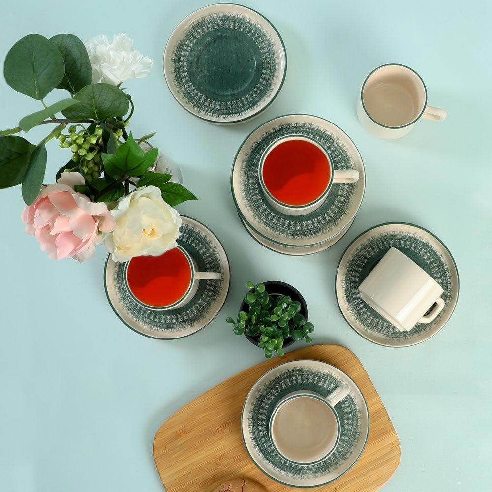 Keraart Maya Stackable Çay Takımı 12 Parça 6 Kişilik - 20789-98