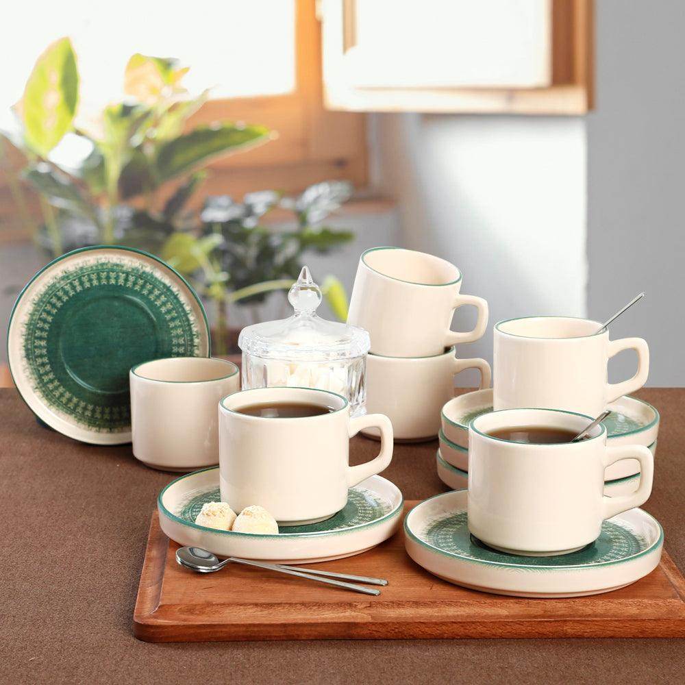 Keraart Maya Stackable Çay Takımı 12 Parça 6 Kişilik - 20789-98