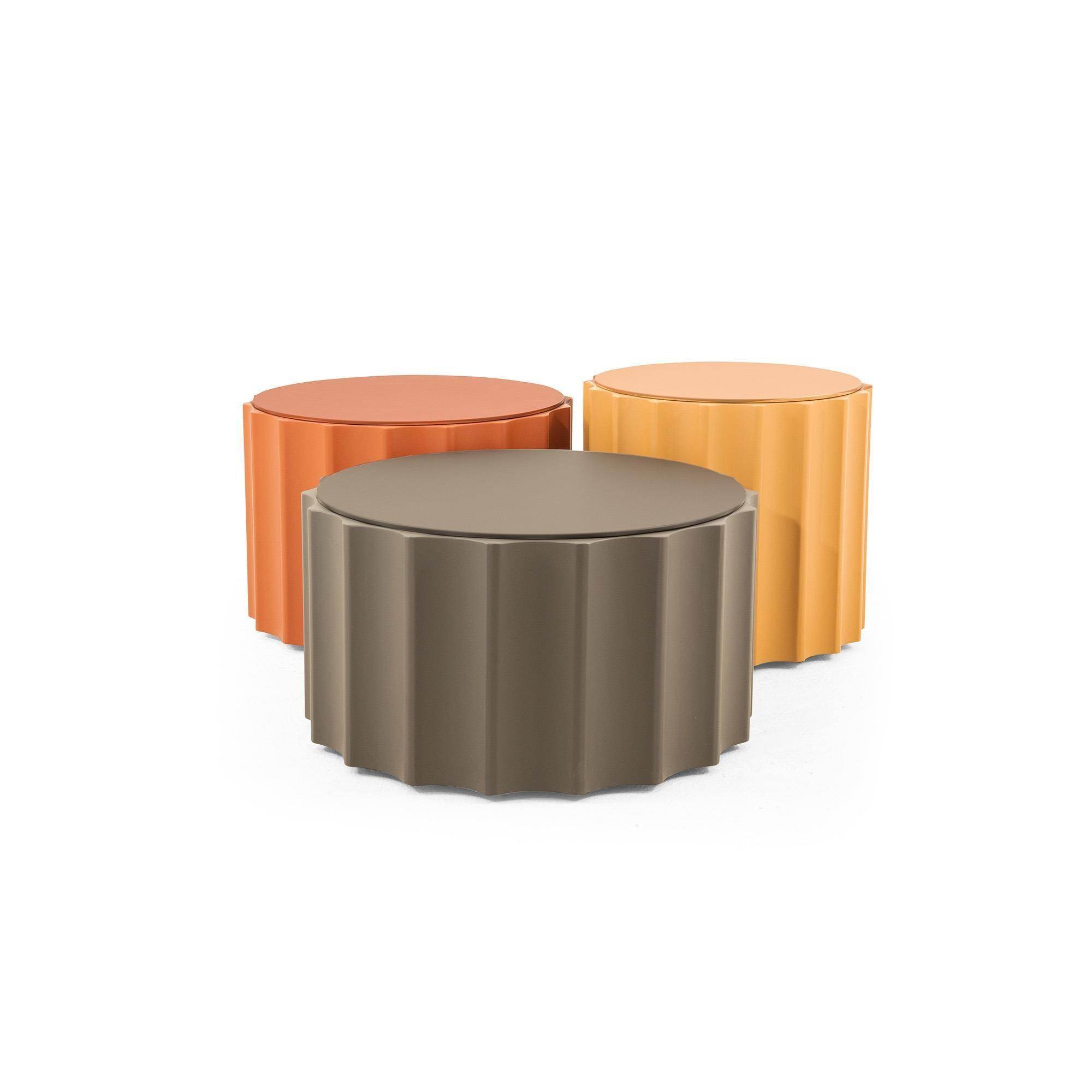 Mechanic Yan Sehpa | Koltuk Sehpası | Sarı | Rehome