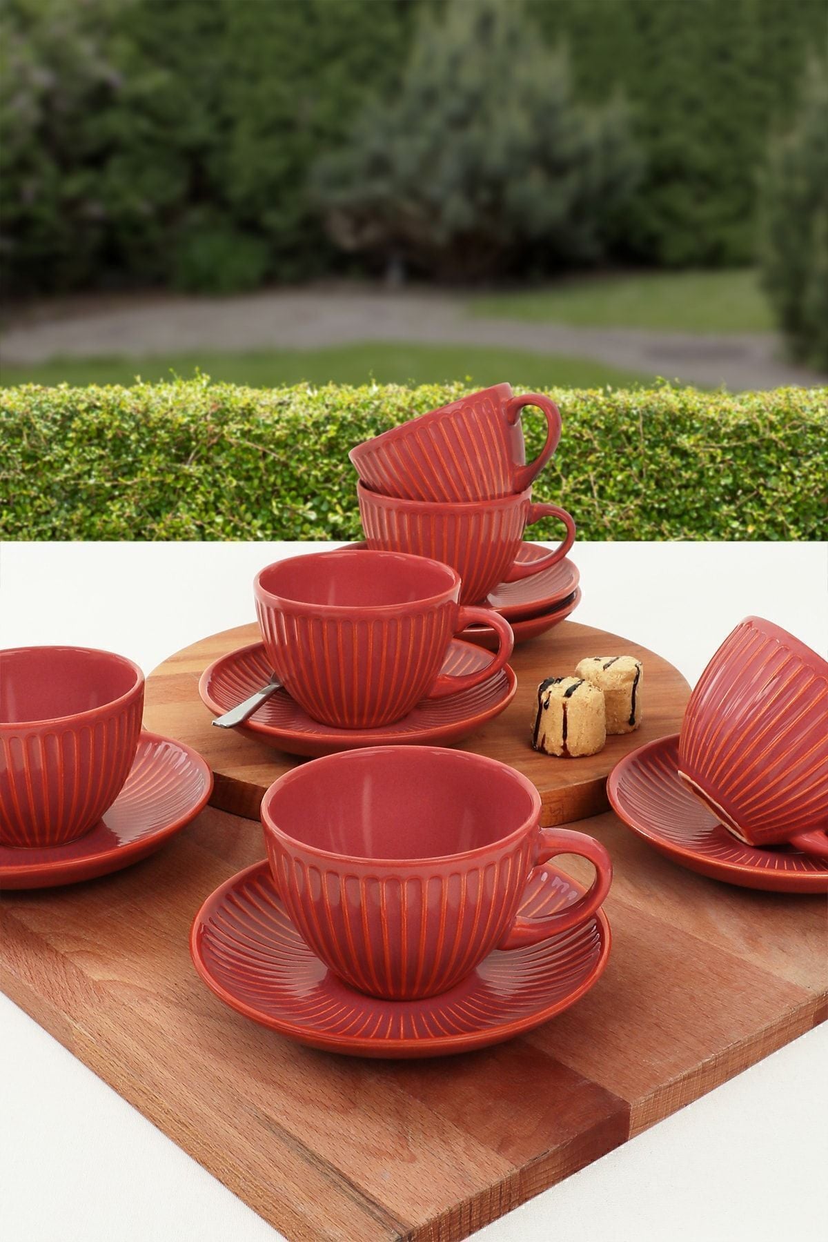 Mercan Myra Çay Fincan Takımı 12 Parça 6 Kişilik - Q16