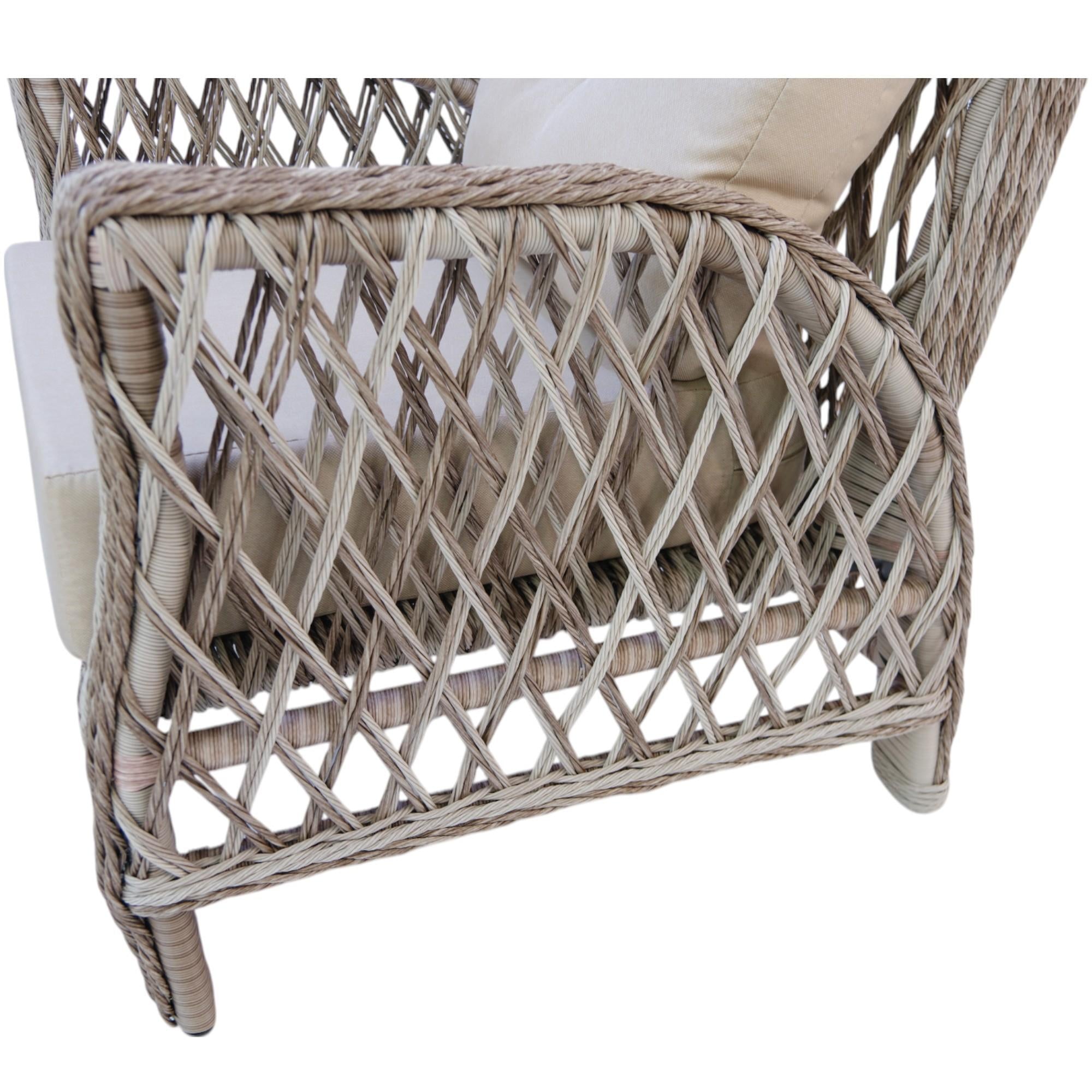 Mira Rattan Bahçe Oturma Grubu | 3+1+1 Sehpalı Bahçe Takımı