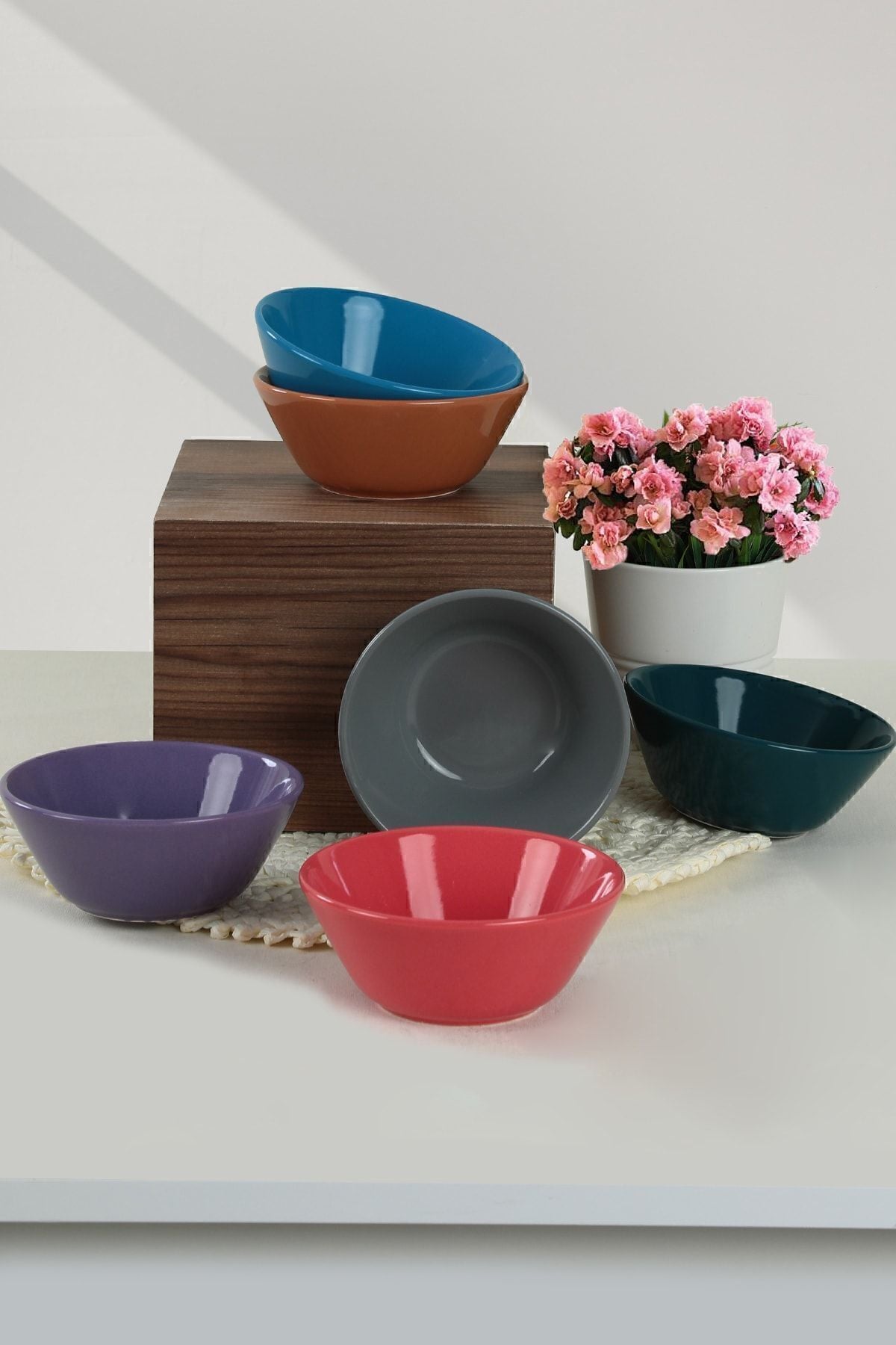 Mixed Hitit Çorba Kasesi 14 Cm 6 Adet - 406/620