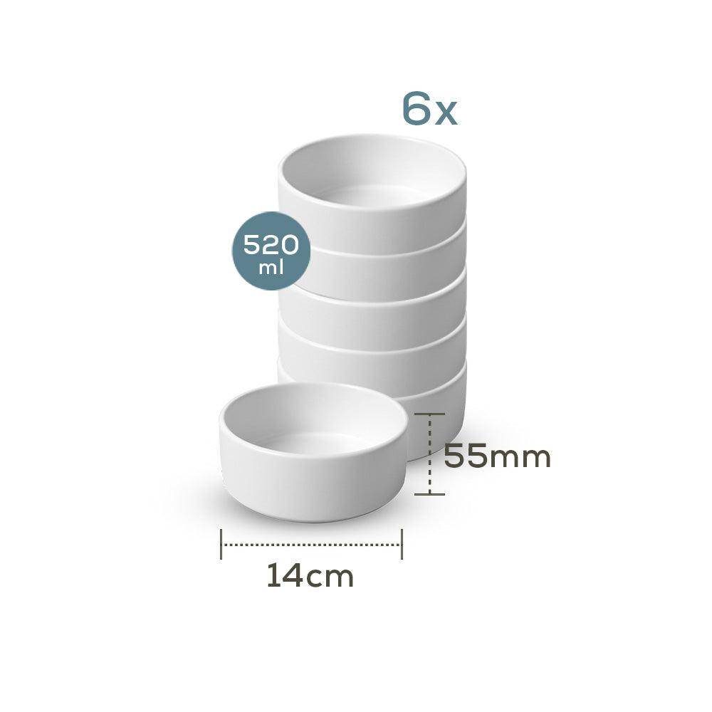 Mixed Stackabe Çorba Kasesi 14 Cm 6 Adet - 406/620