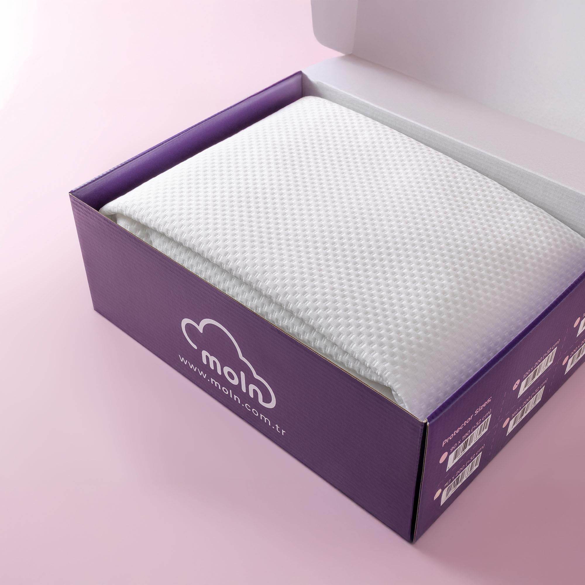 Moln Sıvı Geçirmez Yatak Alezi | Lastikli | Yıkanabilir | Yatak Koruyucu Örtü