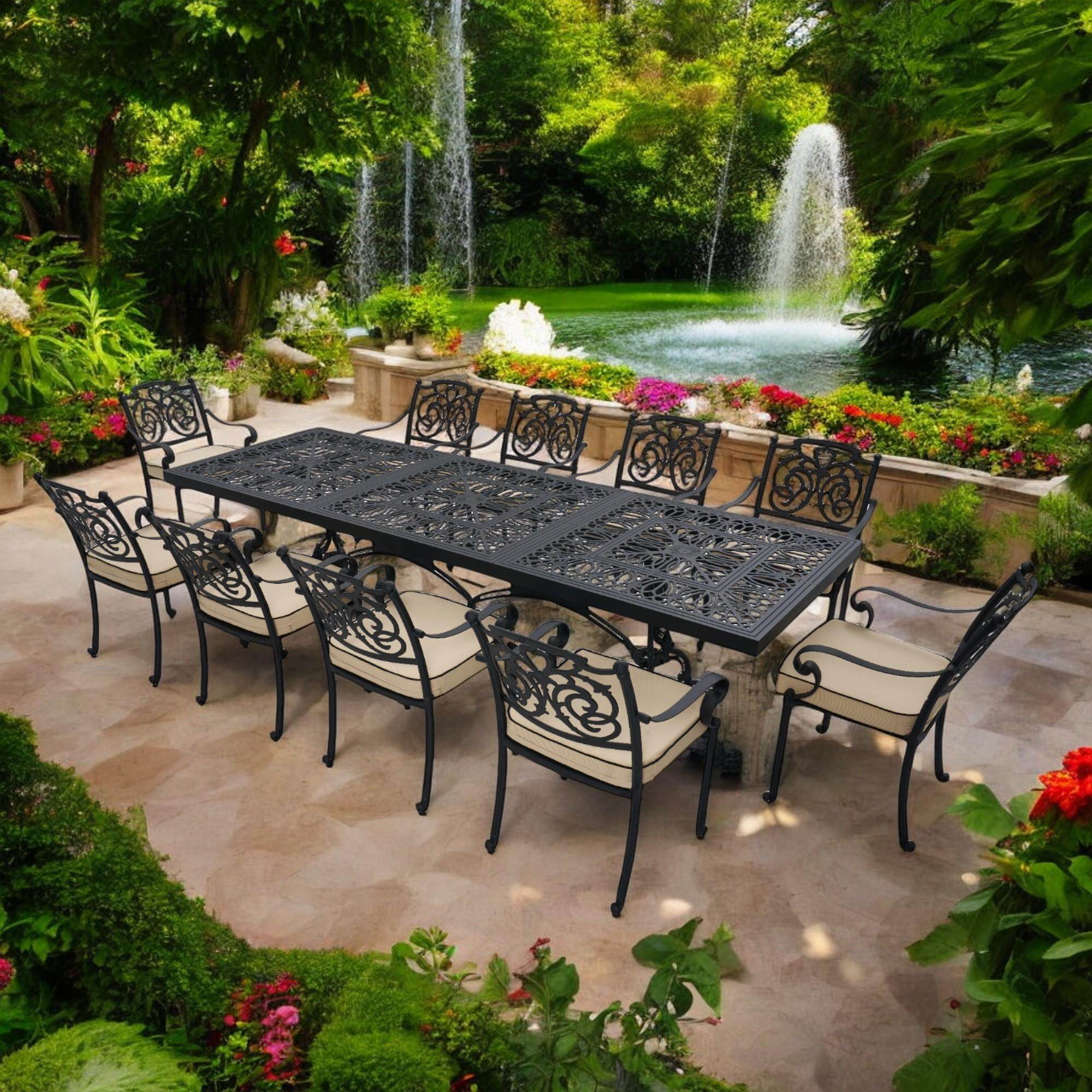 Monarch 10 Kişilik Alüminyum Döküm Bahçe Takımı | Rehome