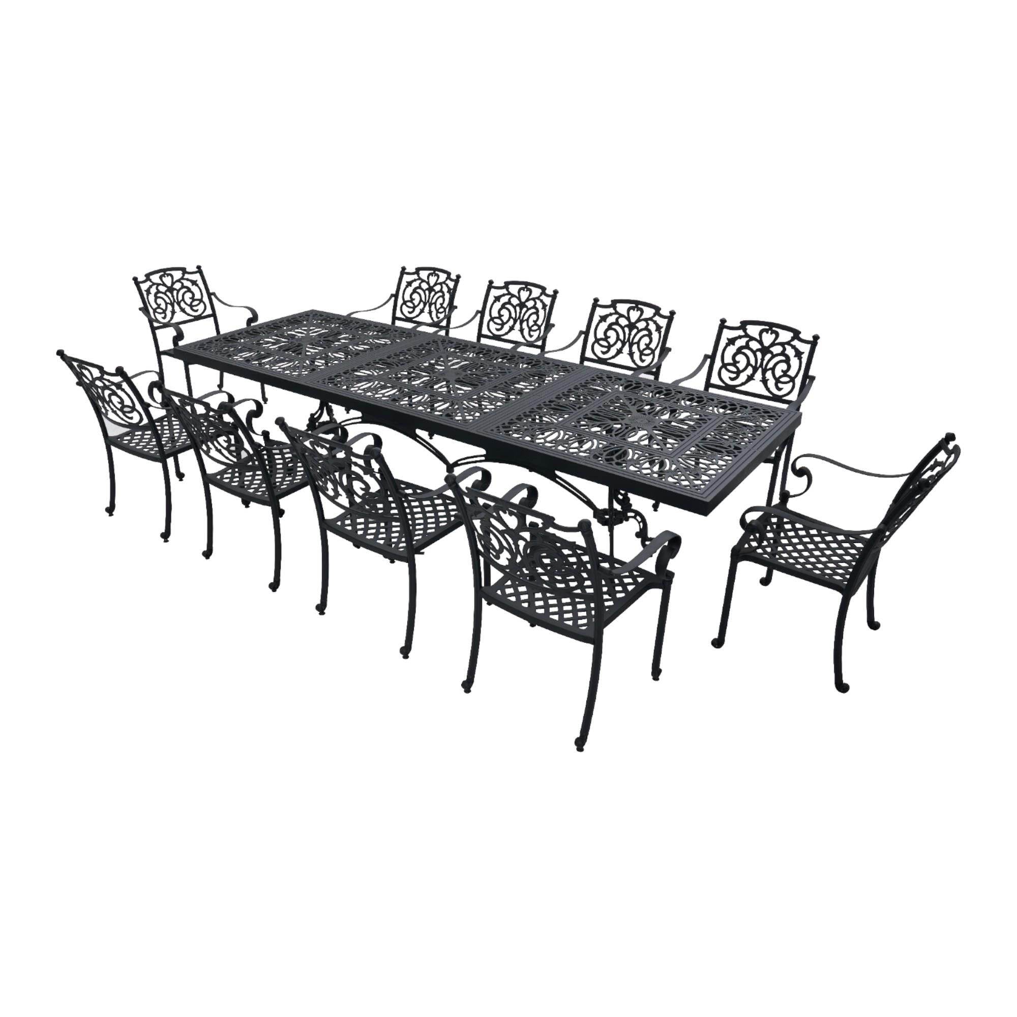 Monarch 10 Kişilik Alüminyum Döküm Bahçe Takımı | Rehome