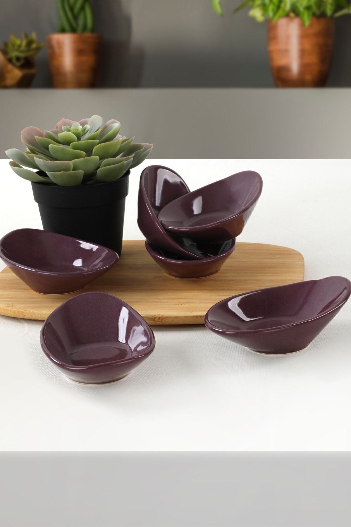 Mor Dalga Çerezlik/Sosluk 12 Cm 6 Adet