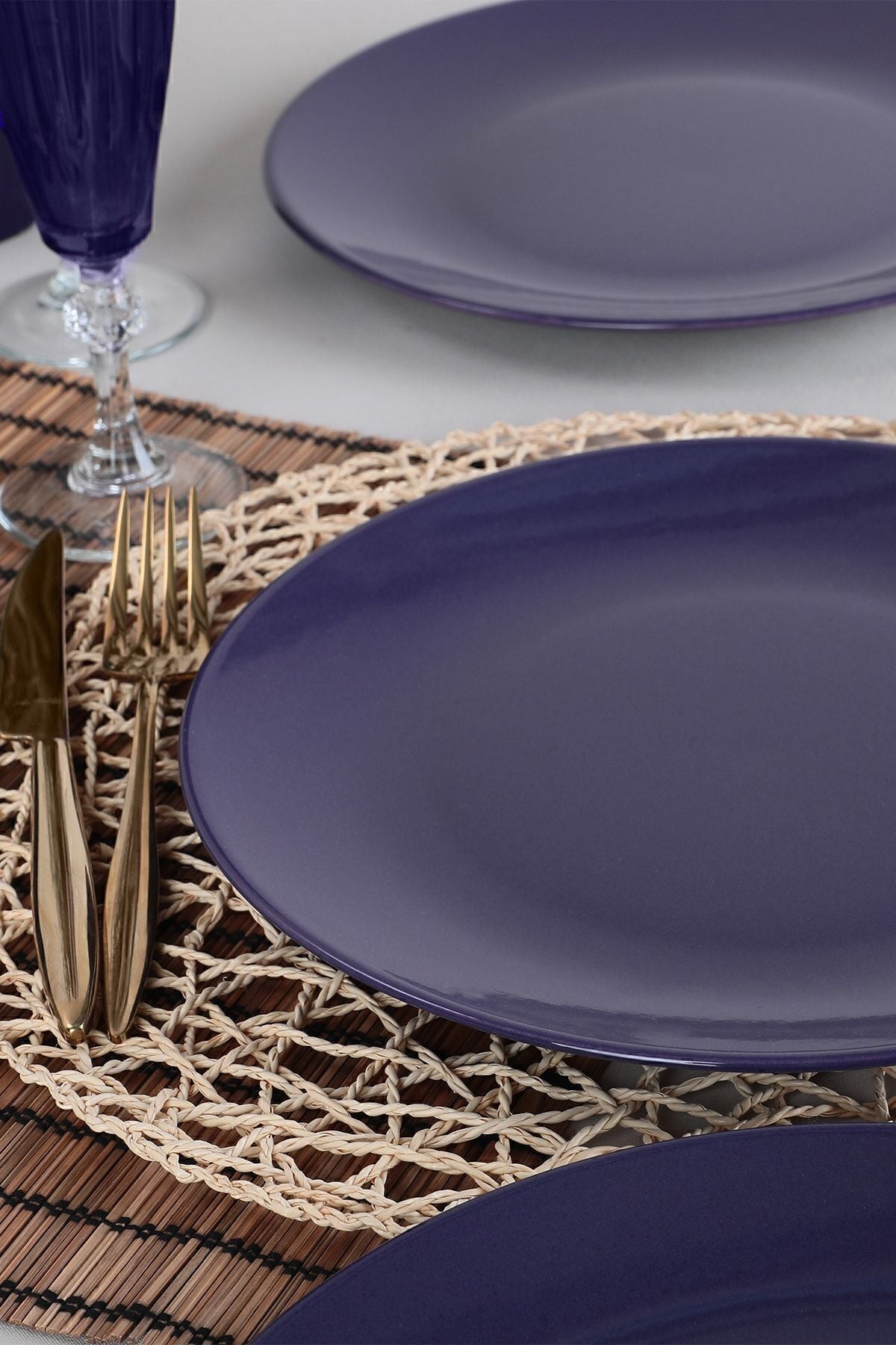 Mor Ege Servis Tabağı 25 Cm 6 Adet