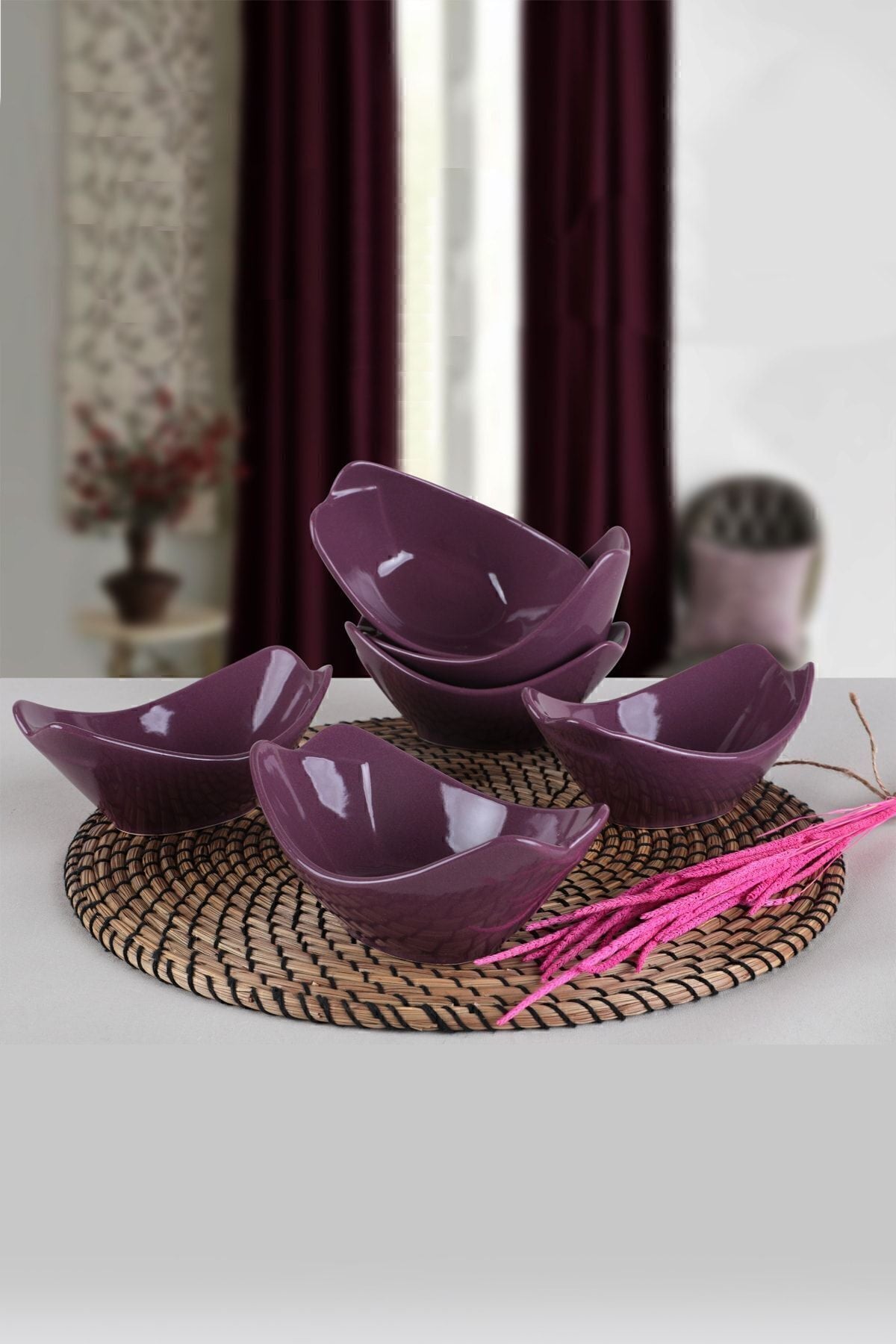 Mor Sera Çerezlik/Sosluk 16 Cm 6 Adet