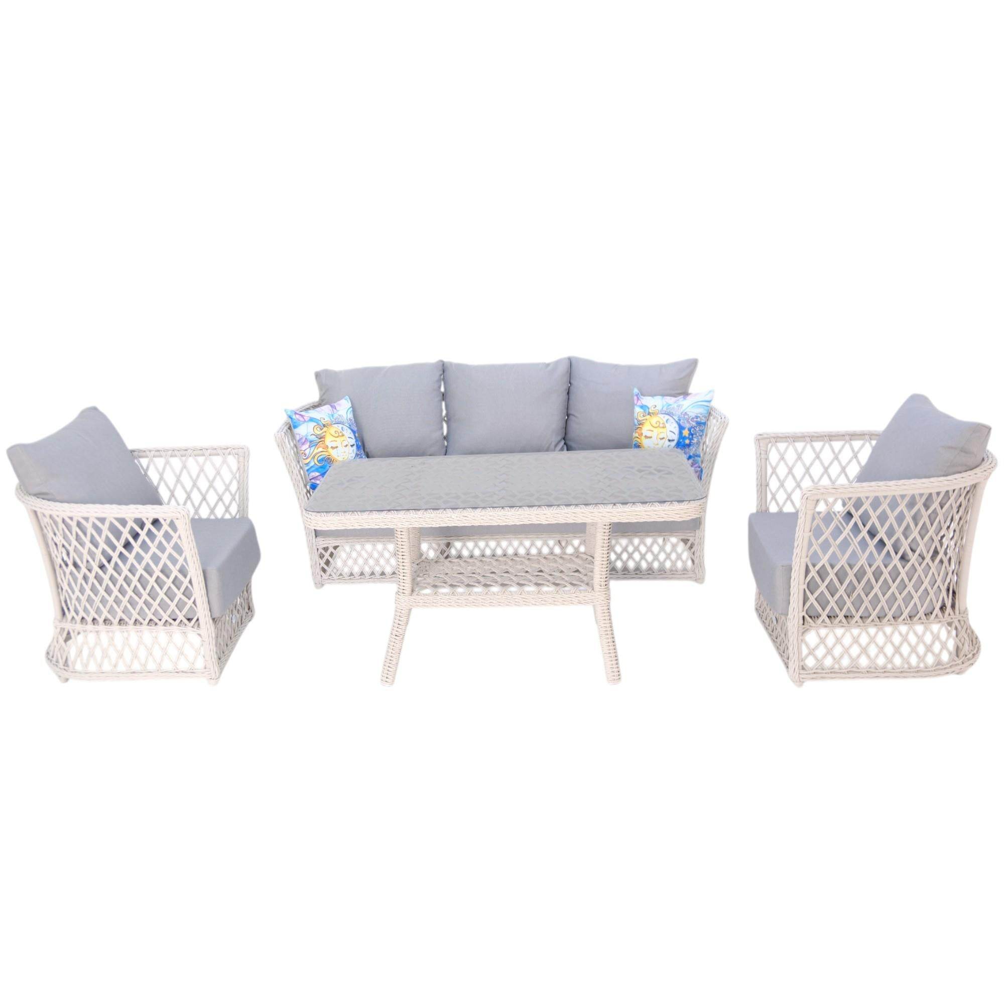 Neris | Rehome Üçlü Rattan Bahçe Oturma Grubu | 364