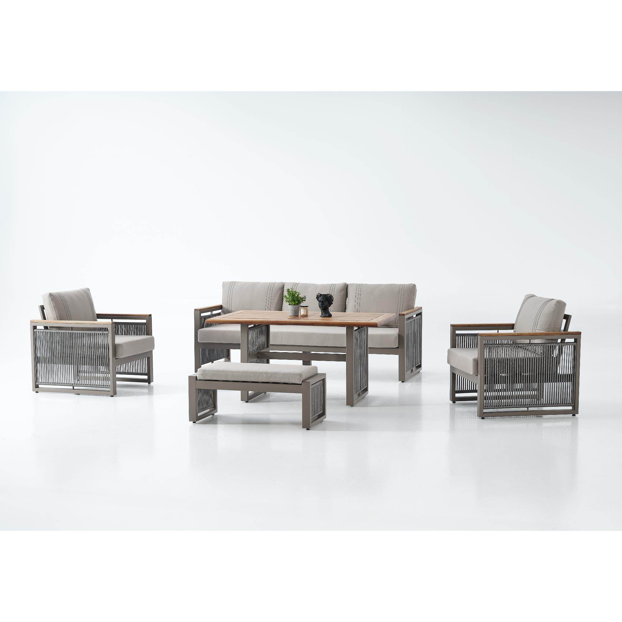 Nevada Alüminyum Bahçe Oturma Grubu