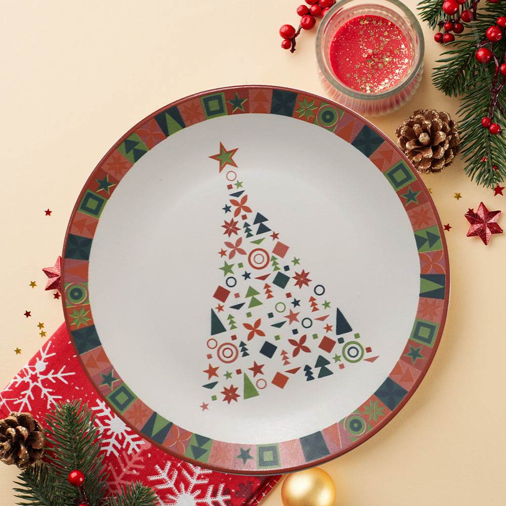 Keraart New Year Çam Servis Tabağı 26 Cm 21652