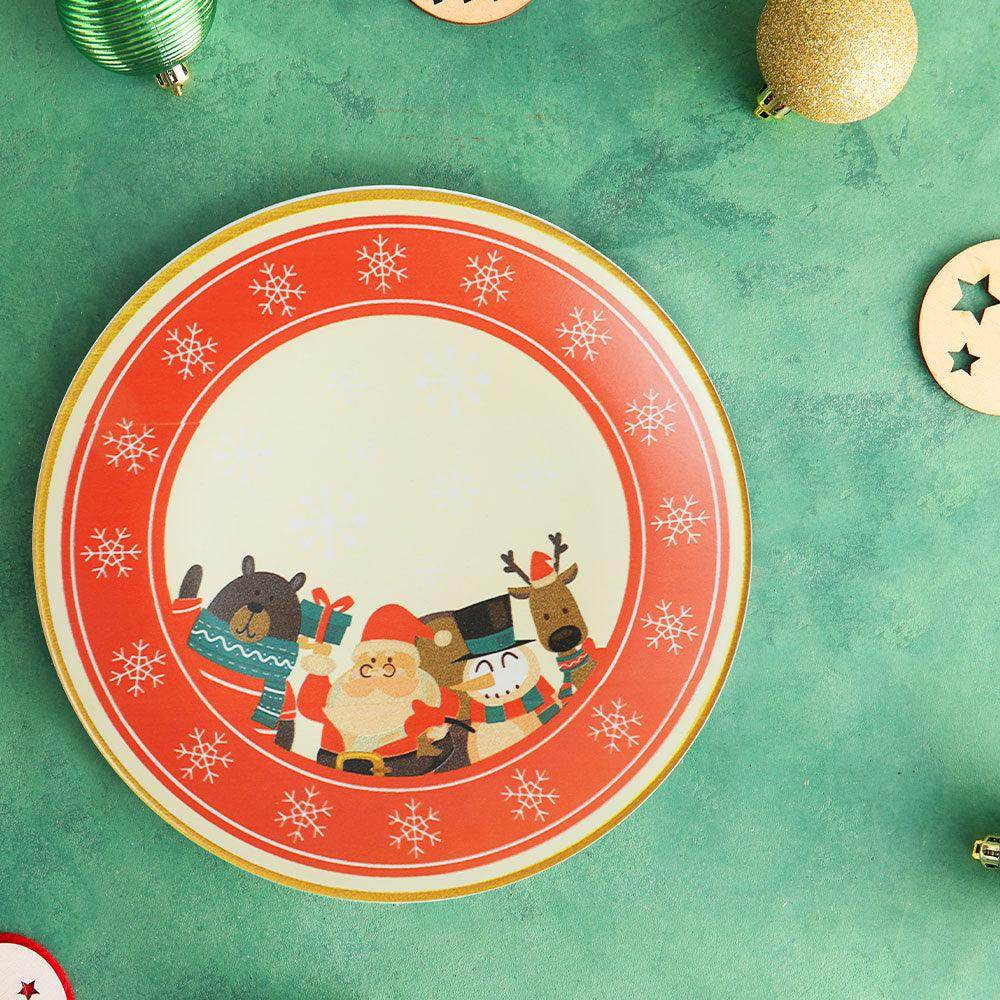 Keraart New Year Sevimli Noel Baba Servis Tabağı 26 Cm 21654