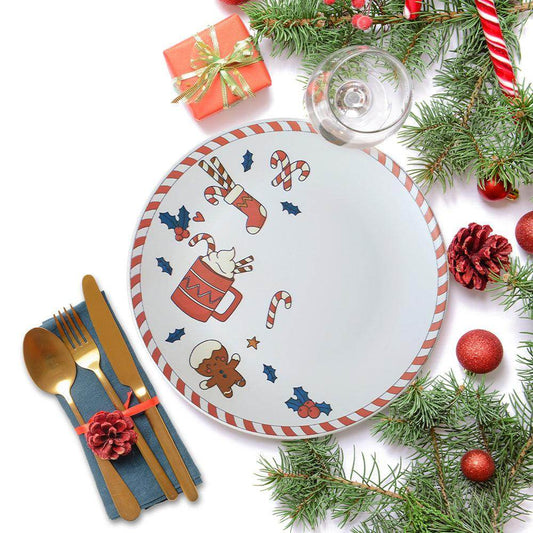 Keraart New Year Sevimli Noel Servis Tabağı 26 Cm 21655