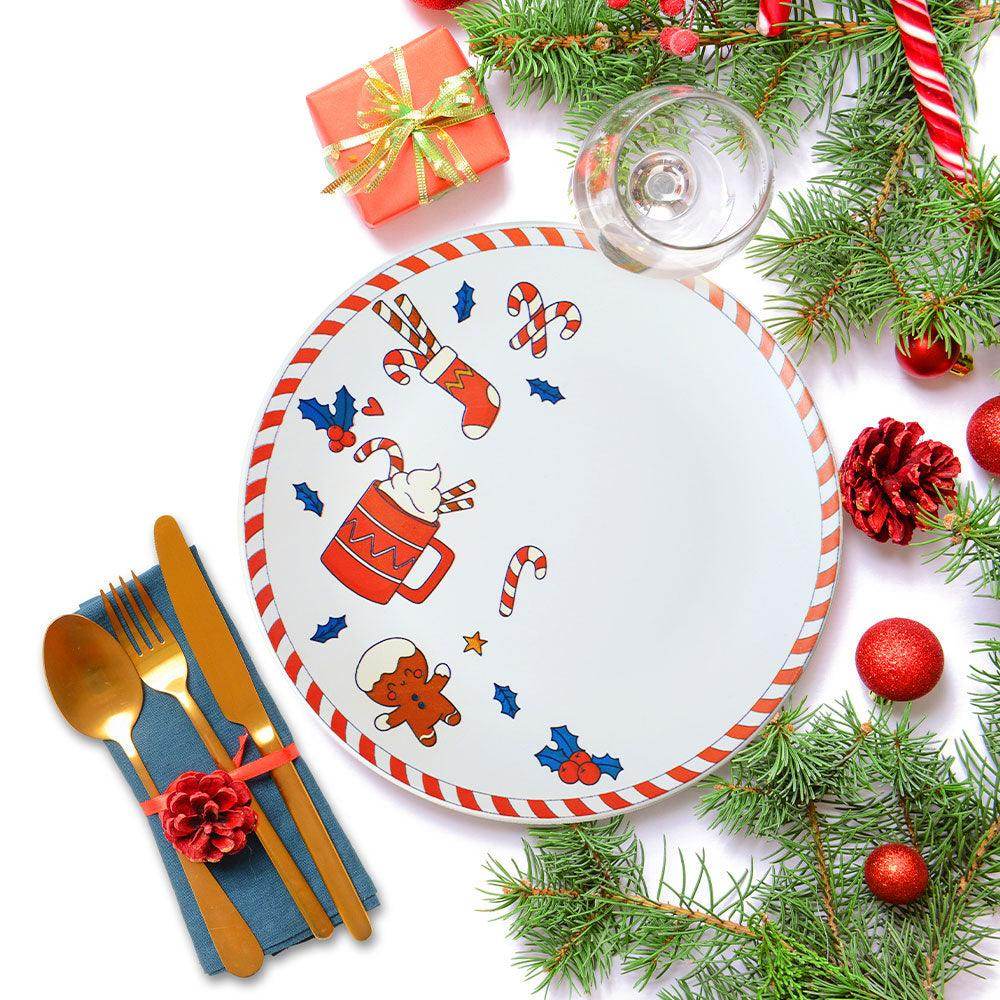 Keraart New Year Sevimli Noel Servis Tabağı 26 Cm 21655