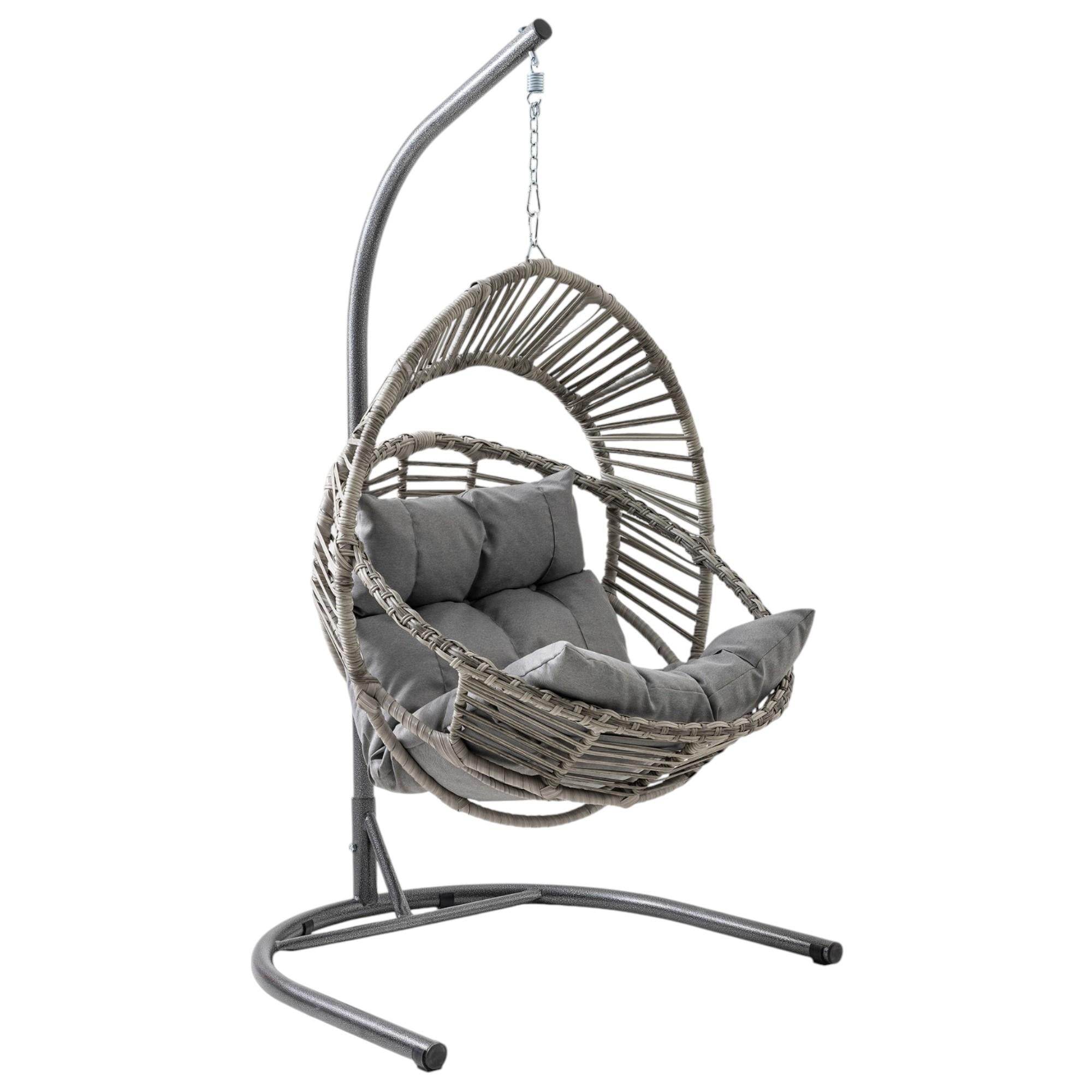 Nobel | Tekli Rattan Bahçe Salıncağı | Rehome Balkon Salıncağı