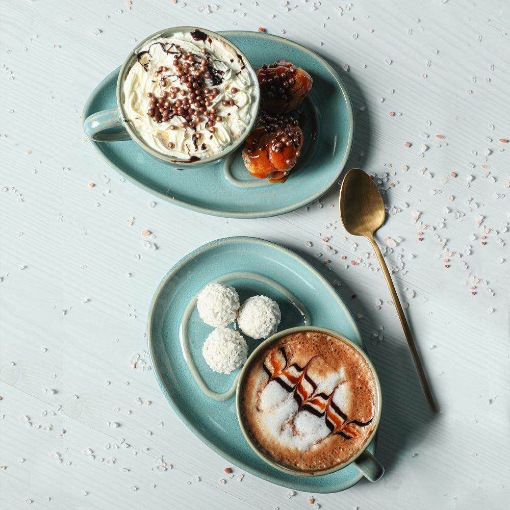 Ocean Damla Kahve Sunum Seti 4 Parça 2 Kişilik