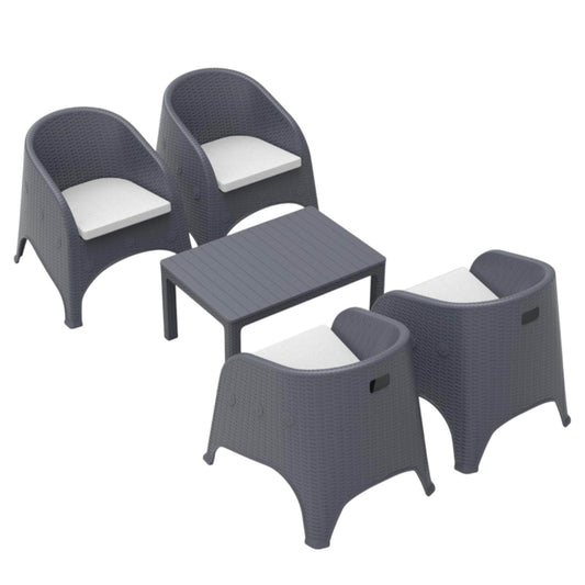 Olivia Bahçe Oturma Grubu | Plastik Balkon Takımı