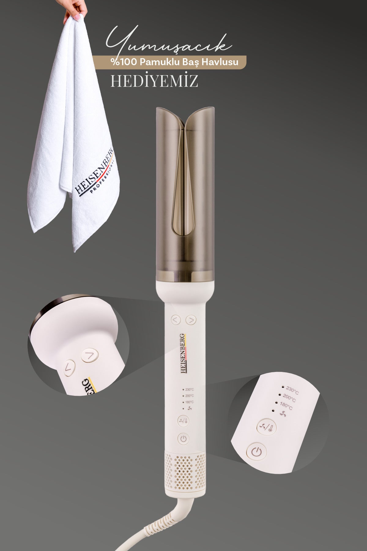 HEISENBERG Bukle Maşası | Negatif İyon Teknolojili Saç Şekillendirici